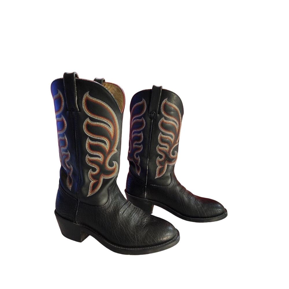Durango Black Leather Boots SW4000 Sz Men's 8.5 d